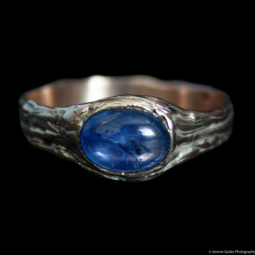 Bague Or 9K Saphir Cabochon