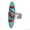 Blue Red Black White Surfboard Ring - Image 3