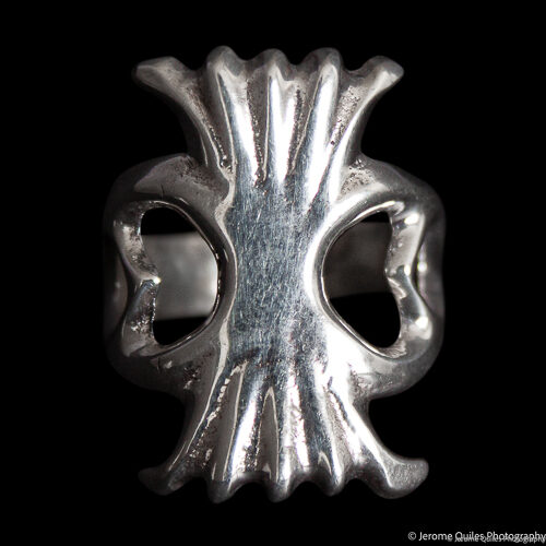 Gothic Punk Silver Skull Ring