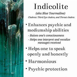 Indicolite Blue Tourmaline Properties