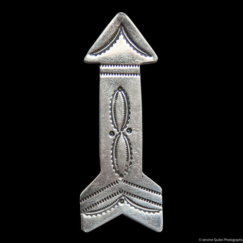 Jeanette Dale Silver Arrow Pin Brooch