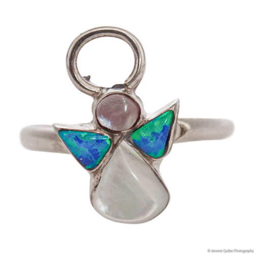 Opal Wing Zuni Angel Ring