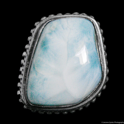 Sterling Silver Larimar Ring