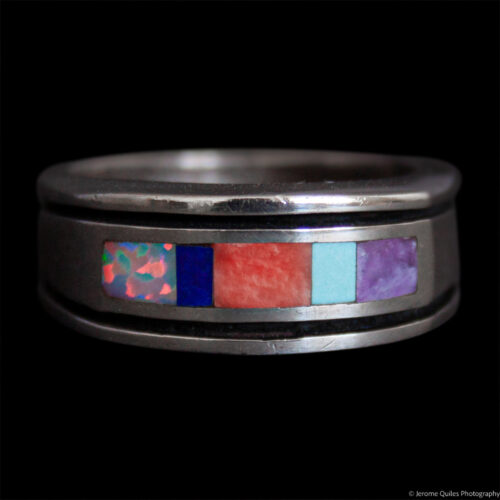 Thick Intricate Zuni Inlay Ring