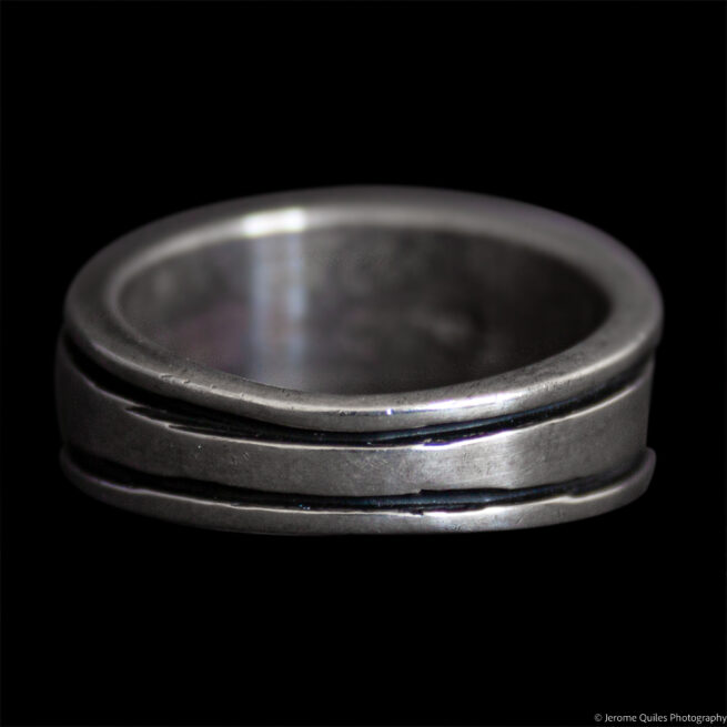 Thick Intricate Zuni Inlay Ring - Image 4