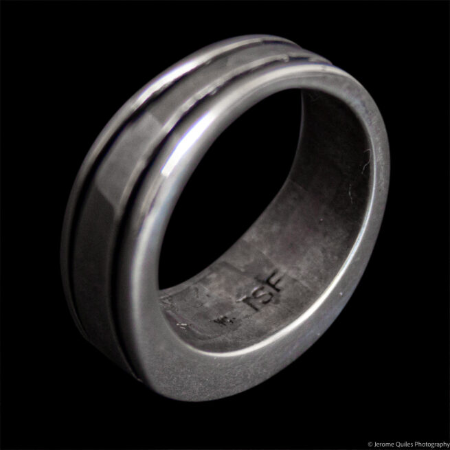 Thick Intricate Zuni Inlay Ring - Image 5