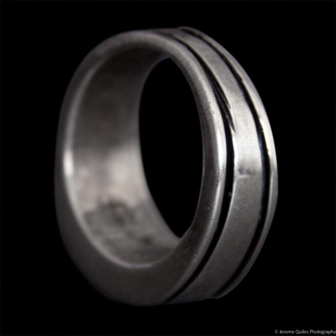 Thick Intricate Zuni Inlay Ring - Image 6