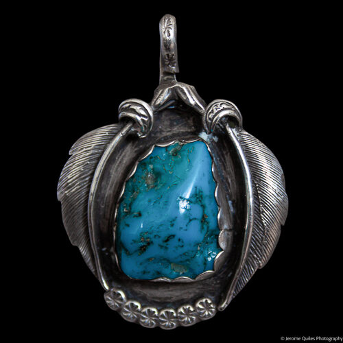 Vintage Navajo Turquoise Pendant