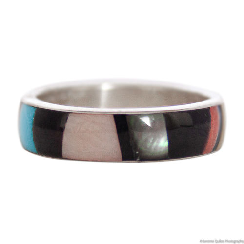 Zuni Inlay Rainbow Ring