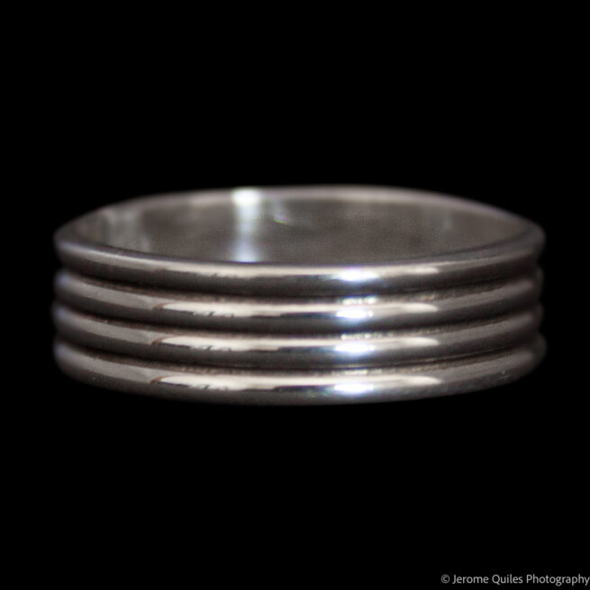 Dark Blue Opal Silver Ring - Image 4