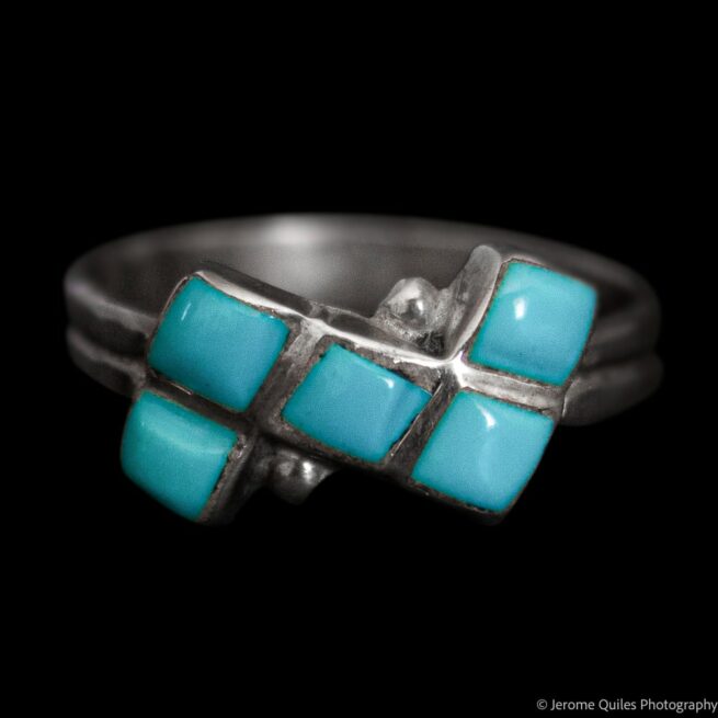 Five Stone Turquoise Ring - Image 2