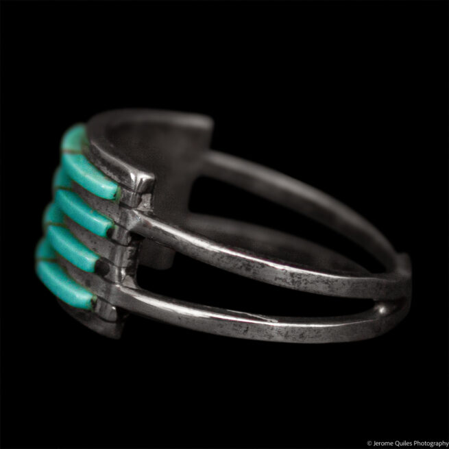 Four Row Turquoise Ring - Image 3