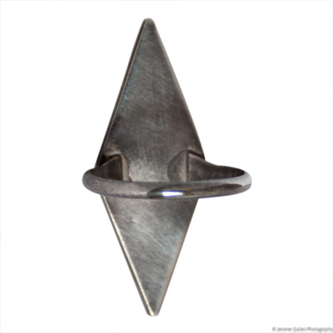 Geometric Inlay Lozenge Ring - Image 4
