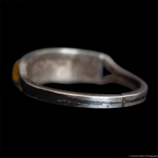 Golden Mother-of-Pearl Zuni Ring - Image 3