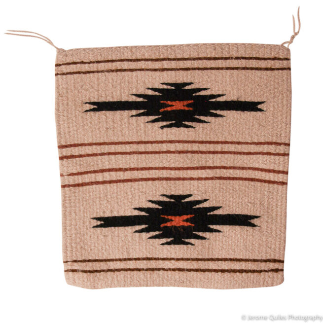 Set de Table Navajo Tissé-Main Motif Nuage – Image 2