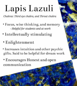 Les Bienfaits de la Lapis Lazuli