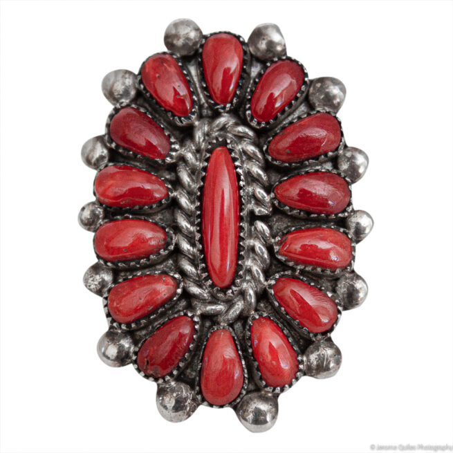 Lorraine Waatsa Red Coral Ring