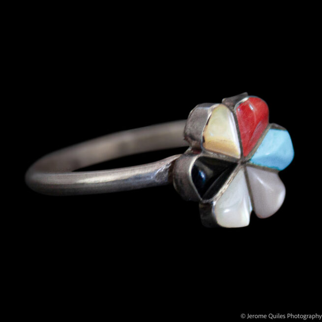 Bague Zuni Fleur Multicolore – Image 2