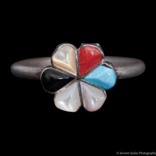 Multicolour Zuni Flower Ring