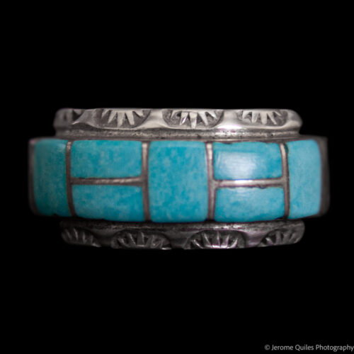 Bague Turquoise Amérindienne Zuni