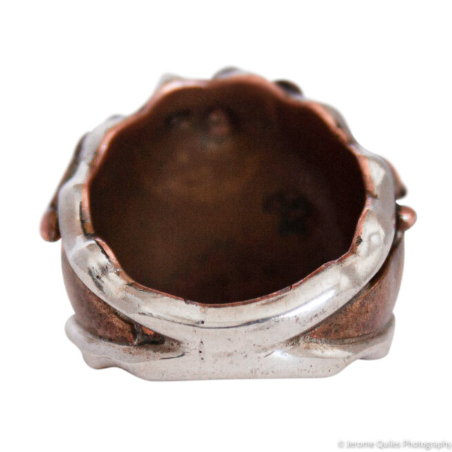 Bague Aigle Argent Cuivre – Image 4
