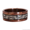Bague Cuivre Argent Motif Lune