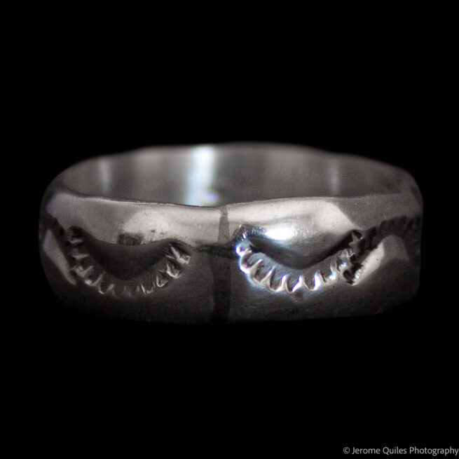 Bague Argent Motif Soleil Levant – Image 2