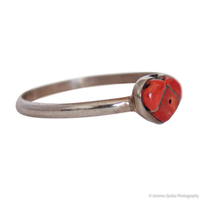 Small Red Heart Ring - Image 2