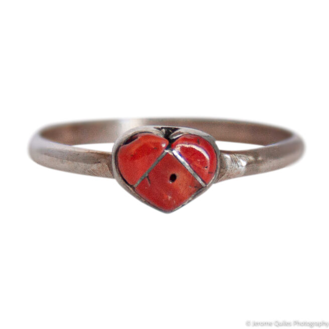 Small Red Heart Ring
