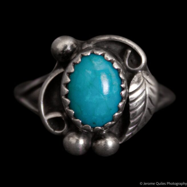 Small Size Vintage Turquoise Ring