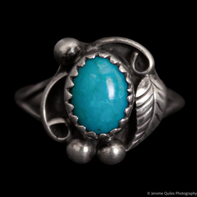 Bague Turquoise Vintage Petite Taille