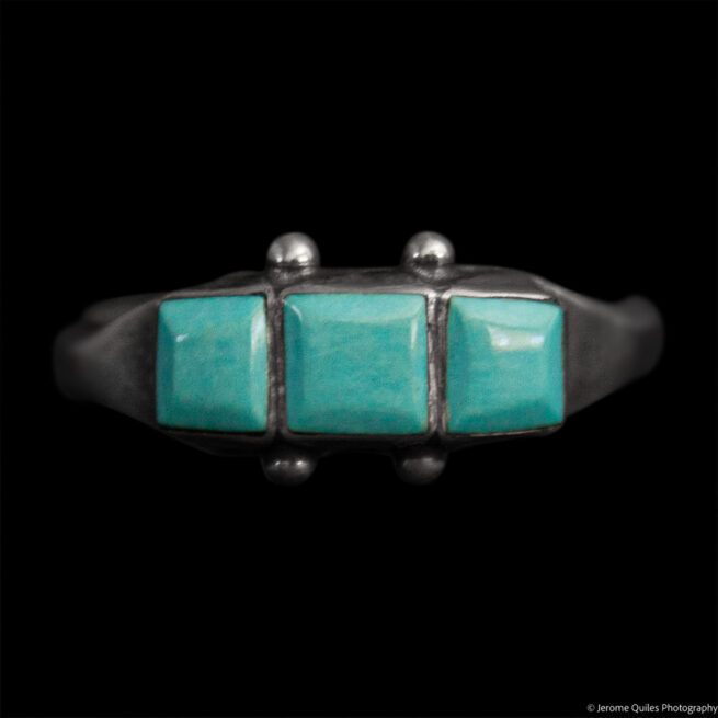 Bague Petit Triptyque Turquoise