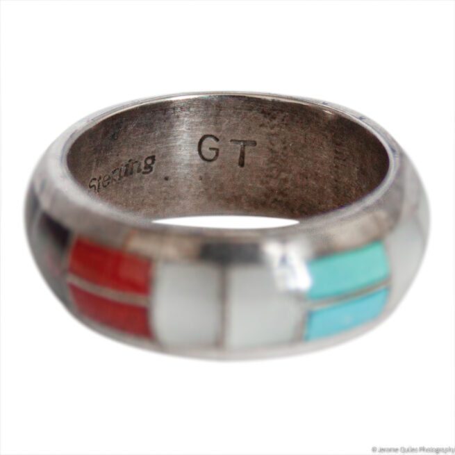 Thick Curvy Multicolour Band Ring - Image 5