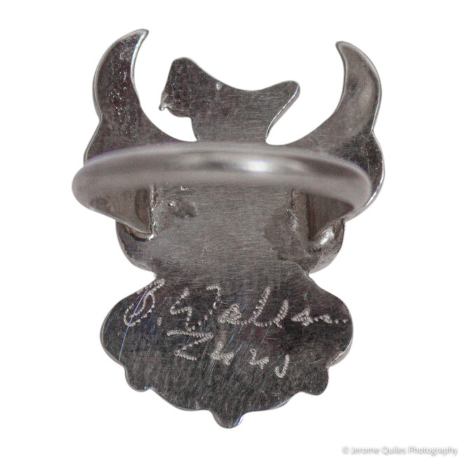 Zuni Inlay Thunderbird Ring - Image 4