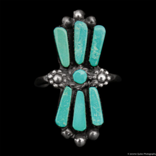 Zuni Turquoise Pointer Ring