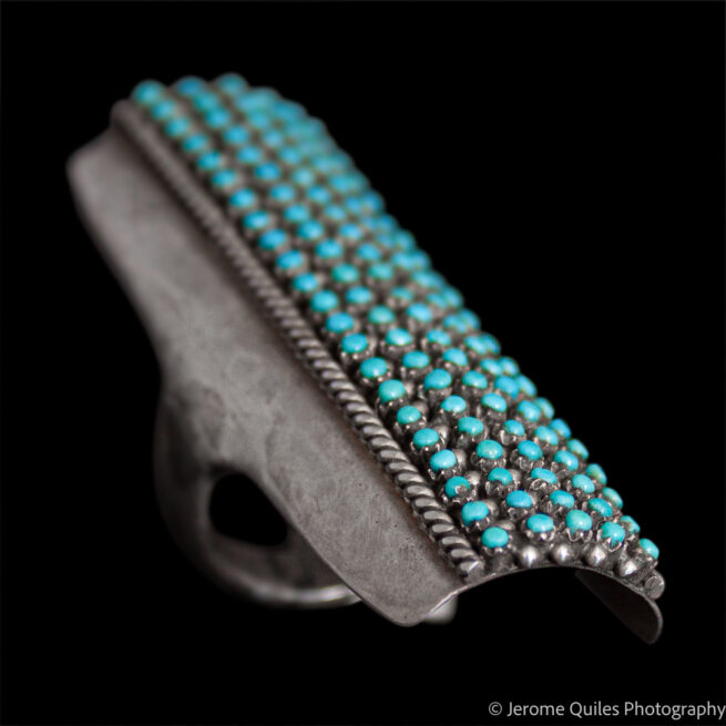 April Haloo Turquoise Ring - Image 4