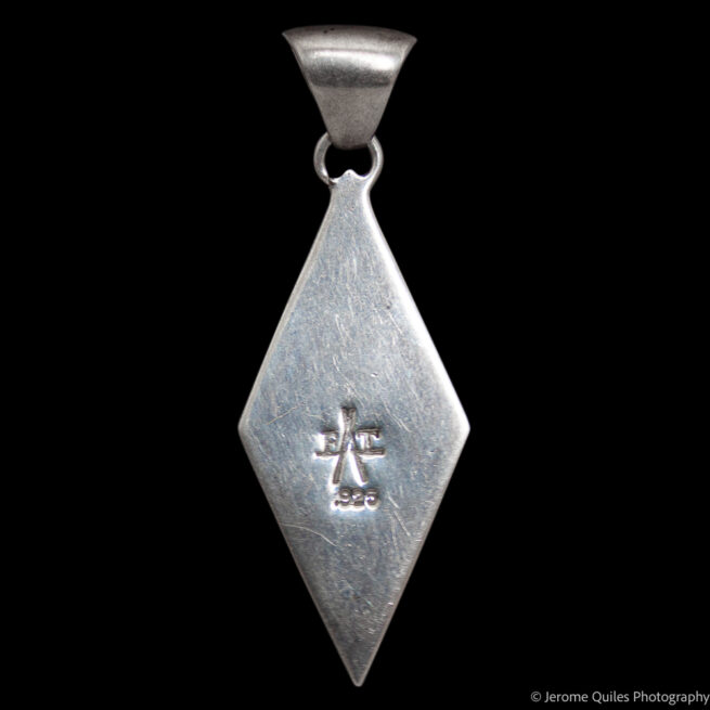 Diamond Shape Orange Pendant - Image 4