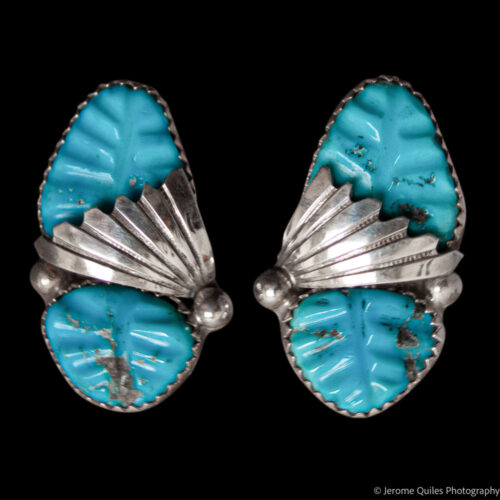Lyolita Tsattie Turquoise Clip-On Earrings