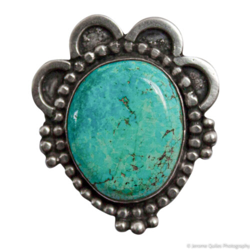 Broche Amérindienne Turquoise