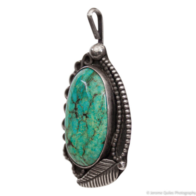 Navajo Turquoise Pendant - Image 3