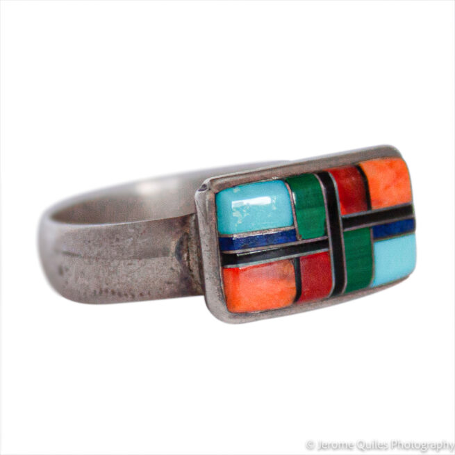 Rectangular Multicolour Ring - Image 2