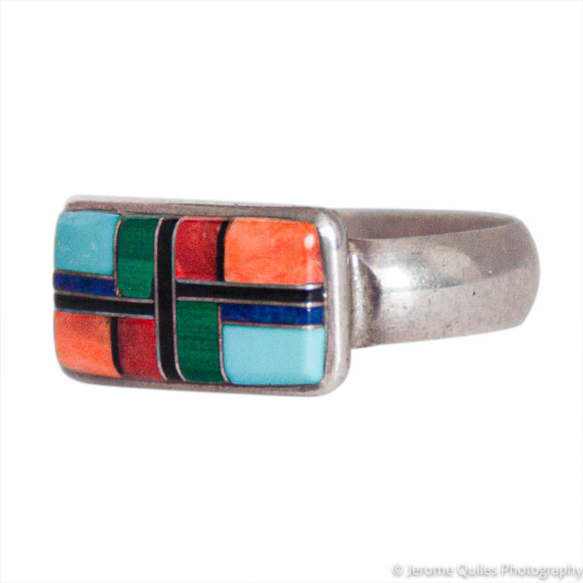 Rectangular Multicolour Ring - Image 3