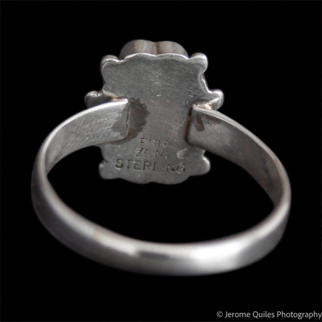 Red Coral Zuni Ring - Image 4