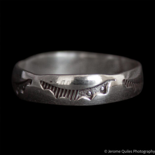 Silver Ring Sunrise Design