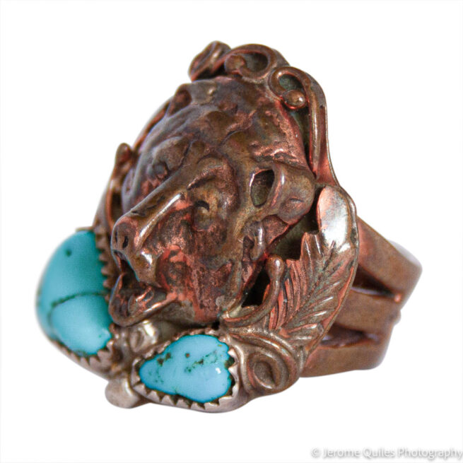 Spirit Animal Bear Copper Ring - Image 3