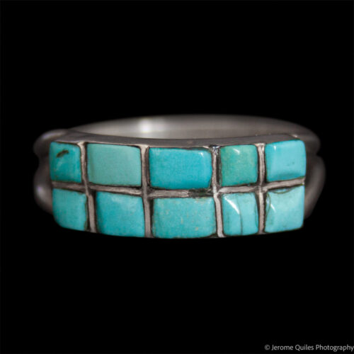 Ten Square Turquoise Ring
