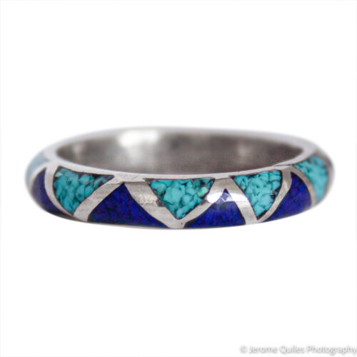 Thin Turquoise Lapis Ring