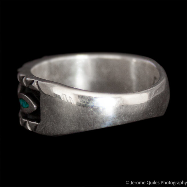 Bague Argent Yeux Turquoise – Image 3