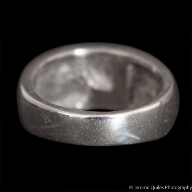 Turquoise Silver Rattlesnake Ring - Image 4