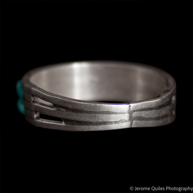 Two Row Turquoise Ring - Image 3
